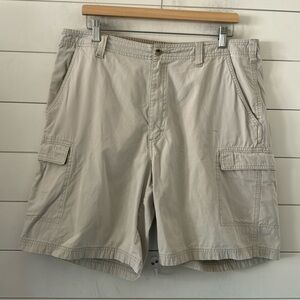 Vintage Cargo Woolrich W 36 Leg 8" Y2K 90’s  Shorts Cotton Kahki